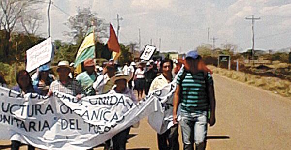 Así comenzó la marcha desde el municipio de Concepción