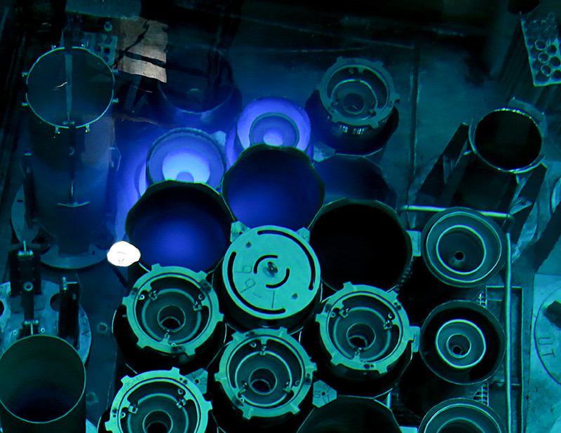 Las fotos impresionantes de un reactor nuclear
