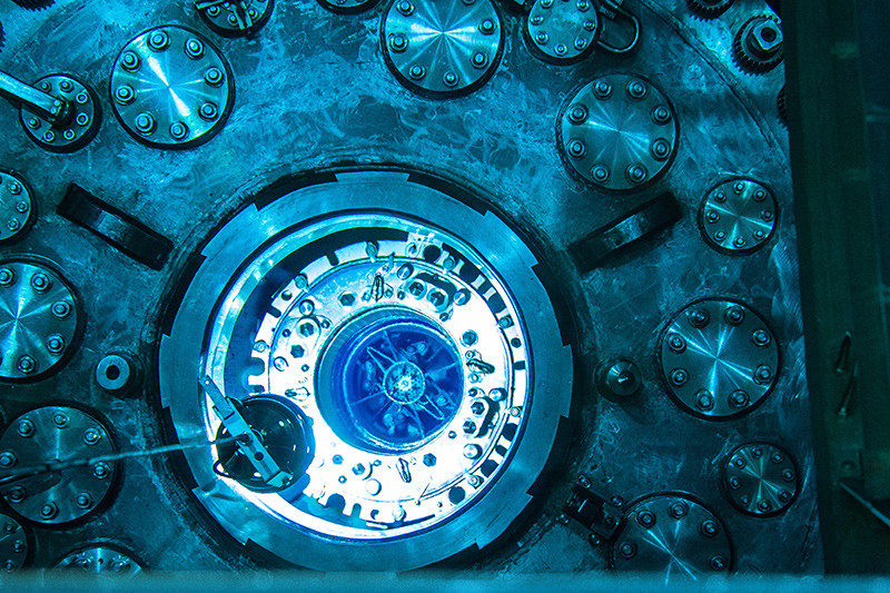 Las fotos impresionantes de un reactor nuclear