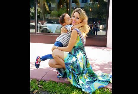 Andrea Herrera es mamá del pequeño Stefano de tres años y medio. Está casada con Petar Petrov