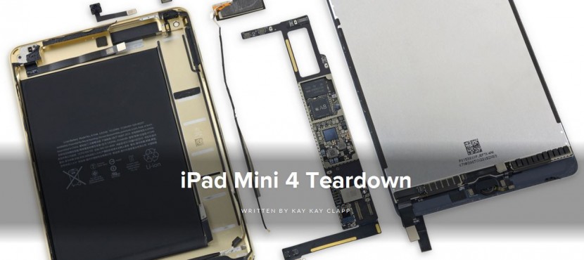 ipad mini 4 830x370 El iPad mini 4 en manos de iFixit