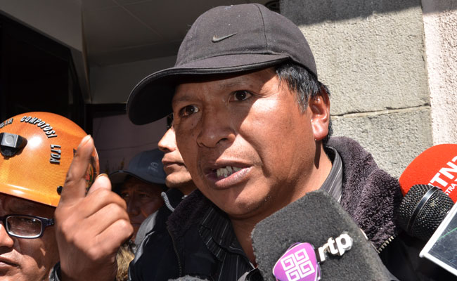 Johnny Llalli, dirigente del Comité Cívico Potosinista (Comcipo). ABI