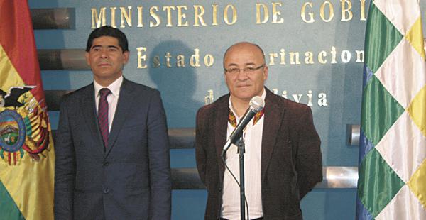 En enero, Hugo Moldiz relevó en el Ministerio de Gobierno a Jorge Pérez, que pasó al viceministerio