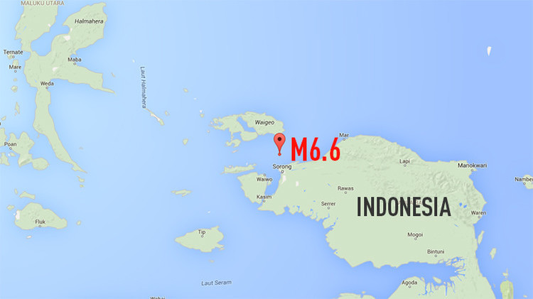 Indonesia es sacudida por un terremoto de magnitud 6,9