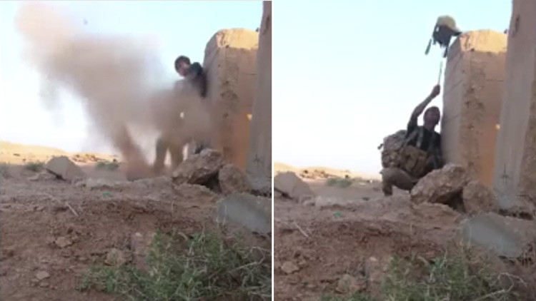 Video: Un soldado se salva desorientando a un tirador de primera del Estado Islámico