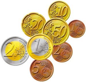 Caras de las monedas de euro. Fuente: FleurDeCoin