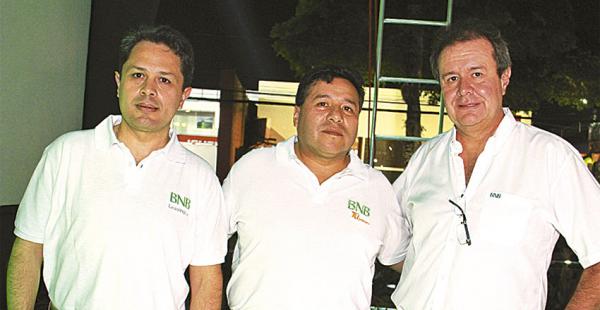 Jaime Gutiérrez, Harol Hornez y Pablo Bedoya, satisfechos por la aceptación