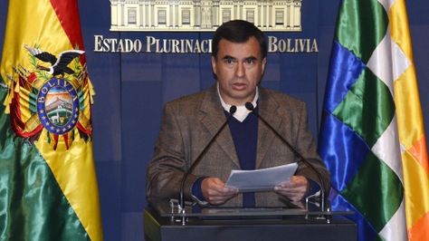 El ministro de la Presidencia, Juan Ramón Quintana