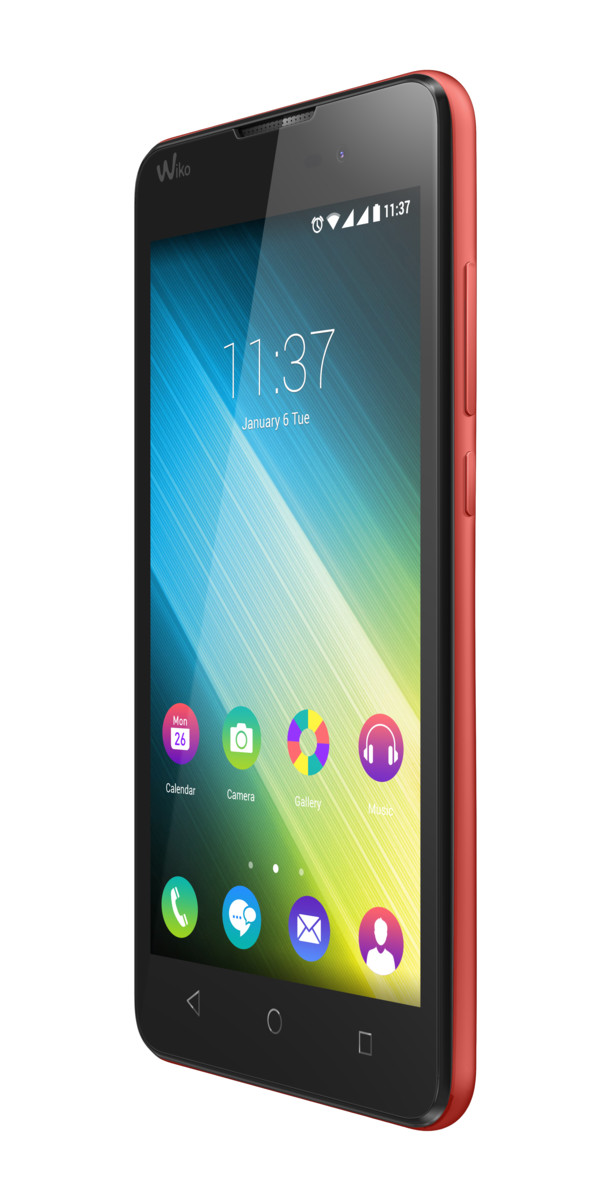 Wiko Lenny2 Coral 3quart Front