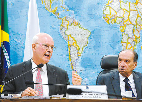 Brasilia. Raymundo Santos durante la defensa de su propuesta ante la Comisión de Relaciones Exteriores.
