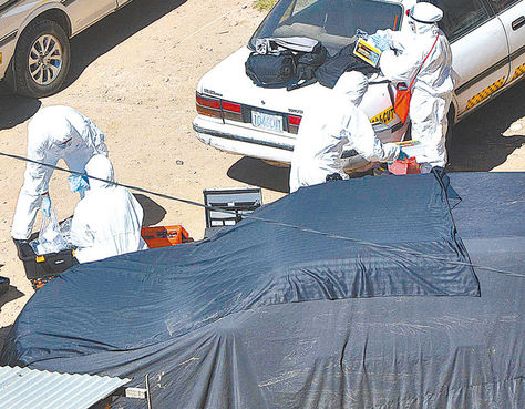 Caso. Peritaje al coche de William K.D. (tapado), 27 de agosto. 