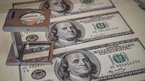 Parte de los dólares falsos incautados a la banda