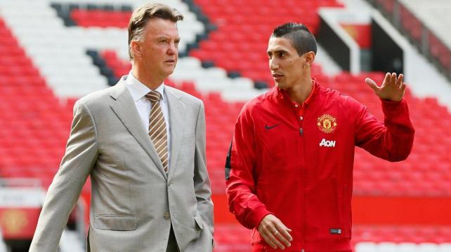 La filosofía de Van Gaal fue el principal motivo, para que Di María abandone Manchester United. Foto: Internet