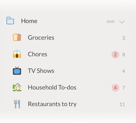 listas emojis wunderlist