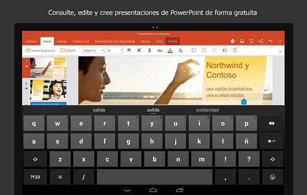 Crear presentaciones en Android