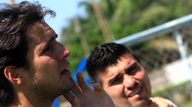 Ronald Huth es uno de los jugadores que no ha cobrado desde que se vinculó a la academia cruceña. Foto. Clovis de la Jaille