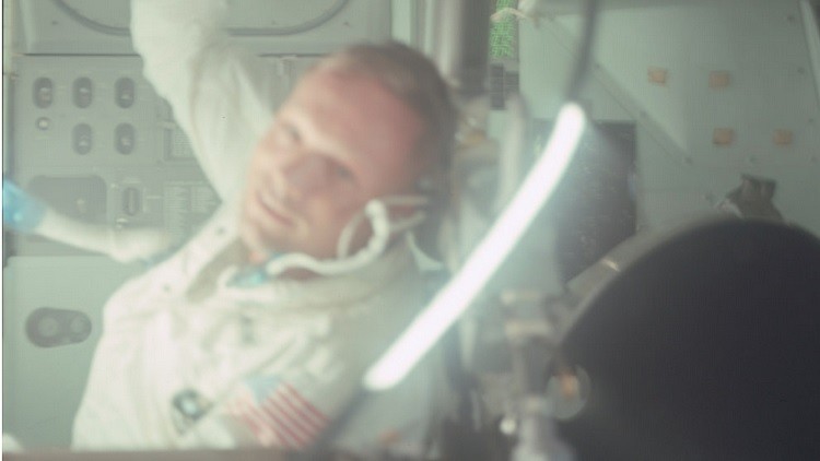 Un astronauta estadounidense de una de las misiones del Apolo