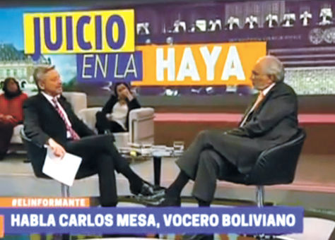 Televisión. Mesa viajó a Santiago el mismo día de la entrevista con José Manuel Astorga, el martes.