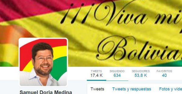 Samuel Doria Medina en Twitter