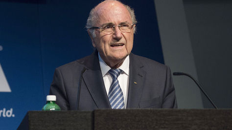 Joseph Blatter en su discurso oficial de hoy. Foto: AFP