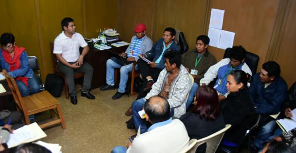 Cuatro comisiones de trabajo entre los indígenas chiquitanos y la Gobernación de Santa Cruz