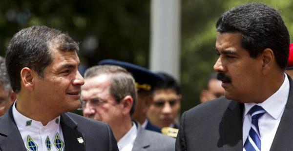 Los presidentes de Ecuador, Rafael Correa, y de Venezuela, Nicolás Maduro participarán del cierre de la cumbre del clima de Tiquipaya