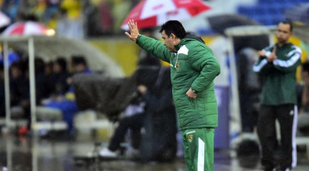 Julio Cesar Baldivieso, entrenador de Bolivia. Foto: AFP