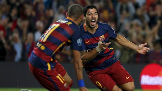 Suárez (dcha) y Neymar son cartas de gol en el Barcelona. Foto: Reuters