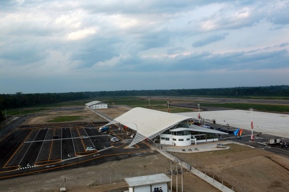 El aeropuerto de Chimoré, inaugurado ayer. -   Abi Agencia