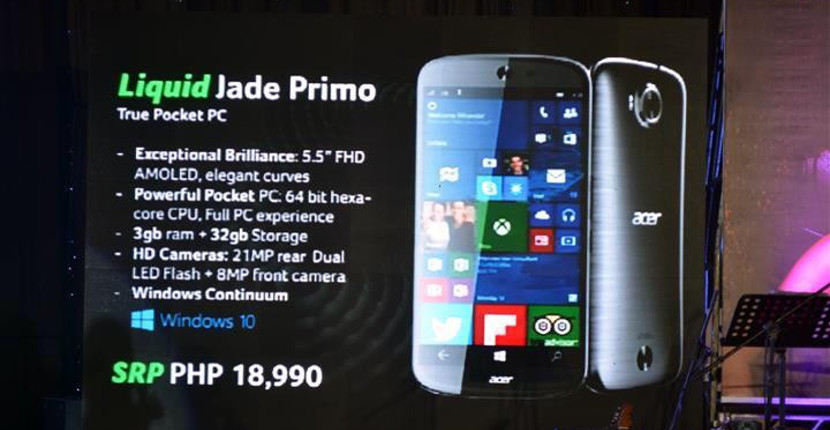 Jade primo precio El Jade Primo de Acer será más barato que el Lumia 950