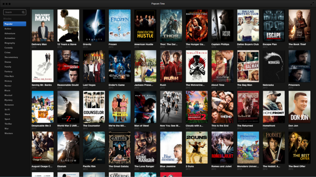 Popcorn Time Captura