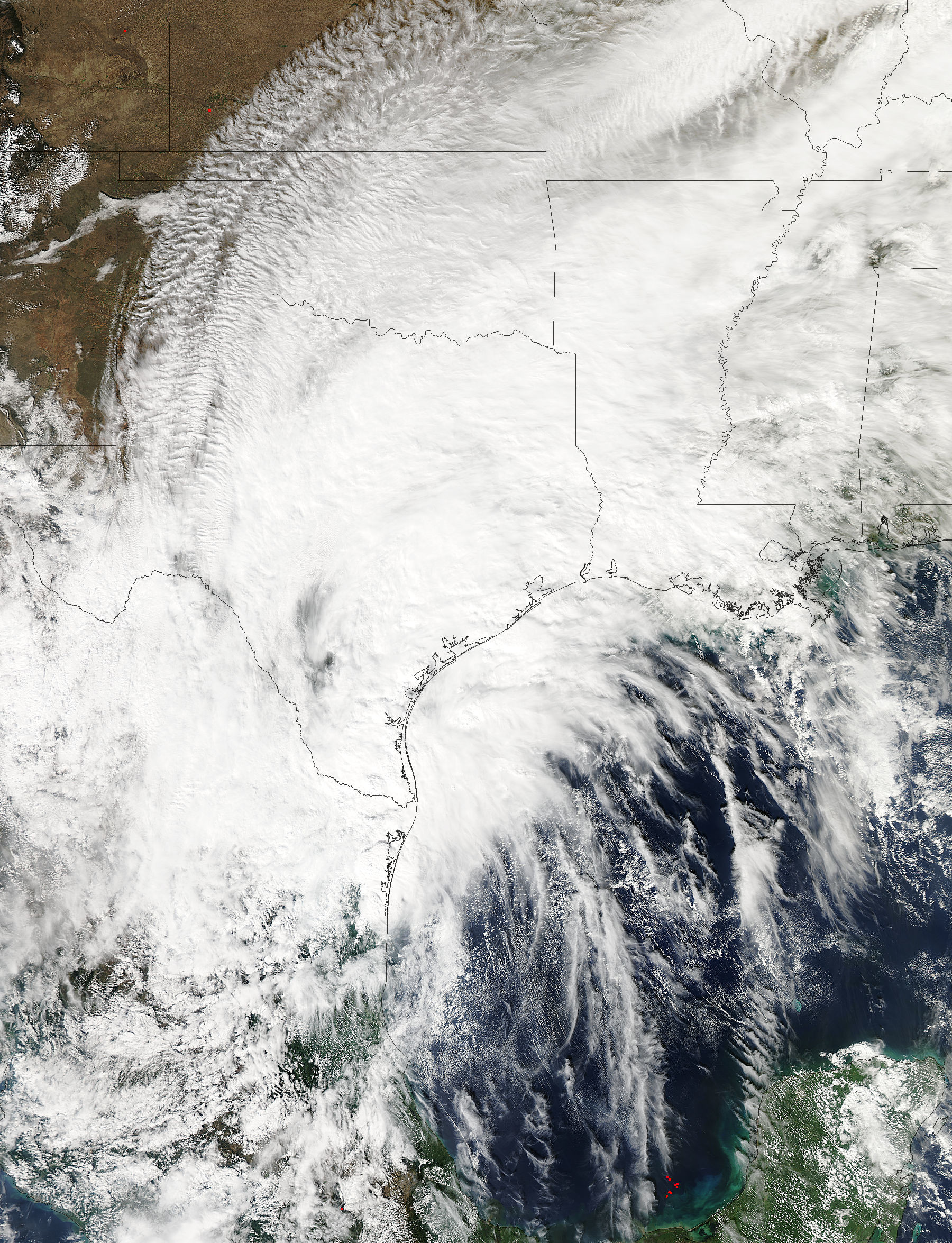 La imagen del huracán Patricia 