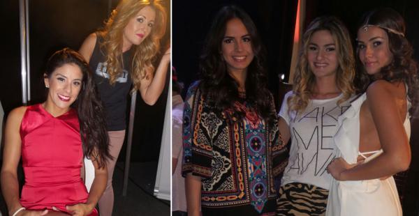 Backstage. Las modelos Ma.Jose Jaramillo, Camila Sanabria y Veronica Weise