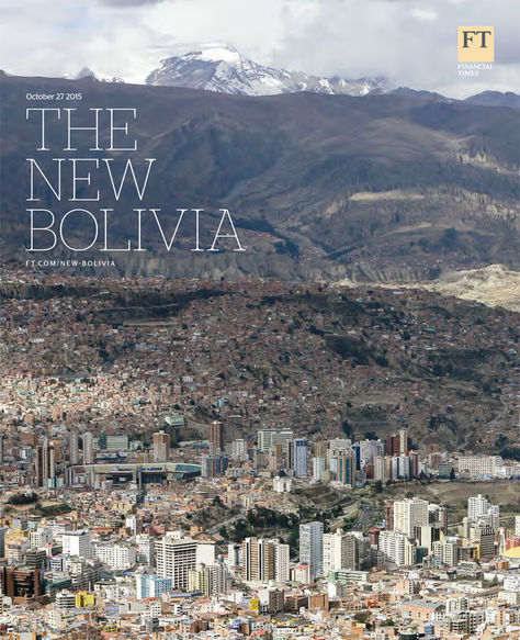 Portada de la separata sobre Bolivia de Financial Times.