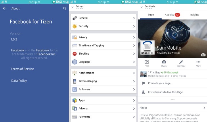 facebook tizen app Facebook ya tiene aplicación nativa para Tizen