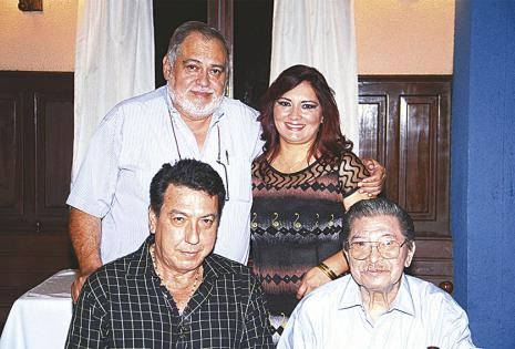 Raúl Condarco, Lidia Méndez, Juan Carlos Rodríguez e Isaac Sandóval