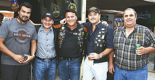 Miguel Castedo, Mauricio Parada, Jorge Castedo, Rafael Vargas  y Tony de Matia,  de Harley