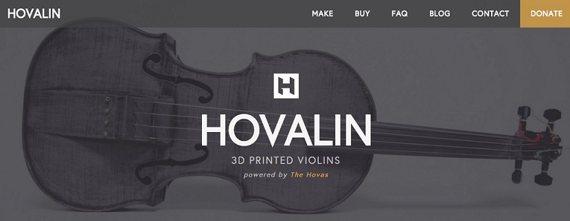 Hovalin Hovalin, un violín que tu mismo puedes imprimir en 3D