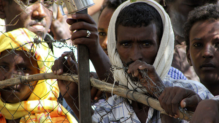 Campamento de refugiados eritreos en Kasala, Sudán