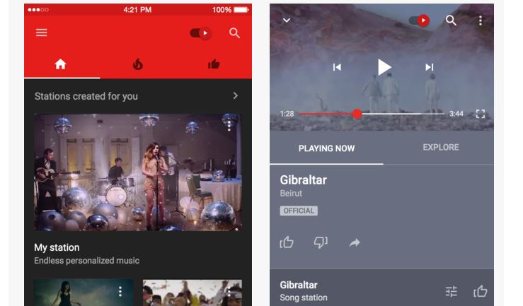 youtube music 1 YouTube Music ya disponible para iOS y Android