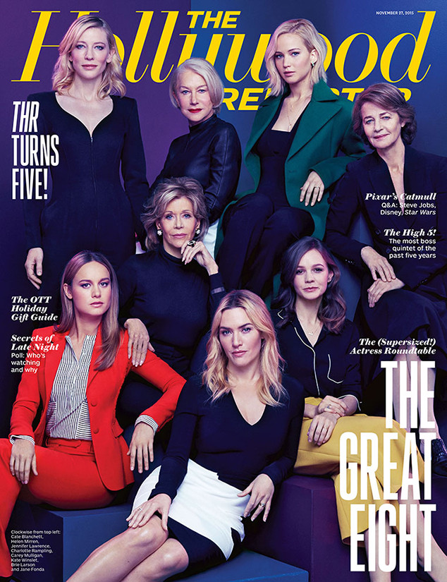 Jennifer Lawrence, Cate Blanchett, Kate Winslet, Jane Fonda, Carey Mulligan, Brie Larson, Helen Mirren, Charlotte Rampling