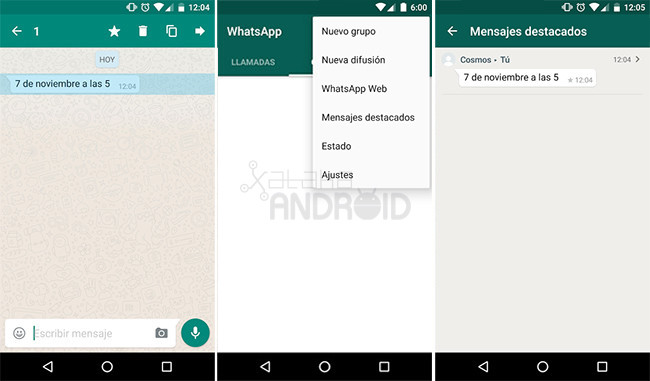 Whatsapp Mensajes Destacados
