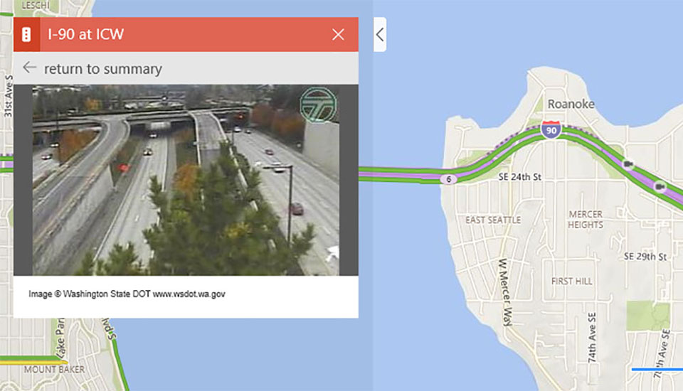 Los mapas de Bing ahora muestran cámaras de tráfico en directo