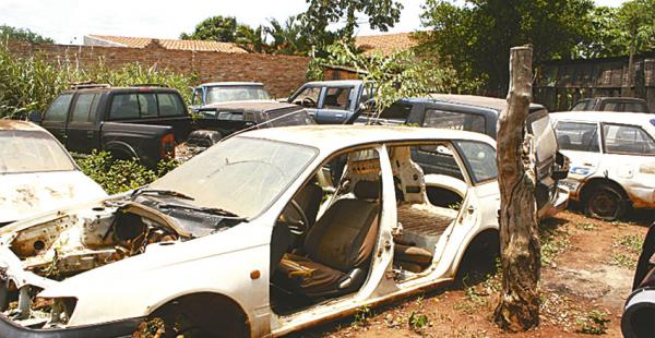 El deterioro de casi todos los motorizados incautados está a la vista