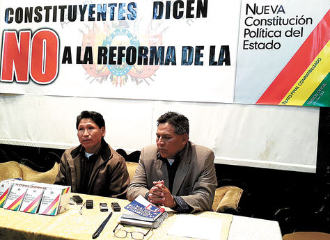 Convocatoria. Escalante y Pamuri dieron detalles de las actividades para hoy y mañana en La Paz.