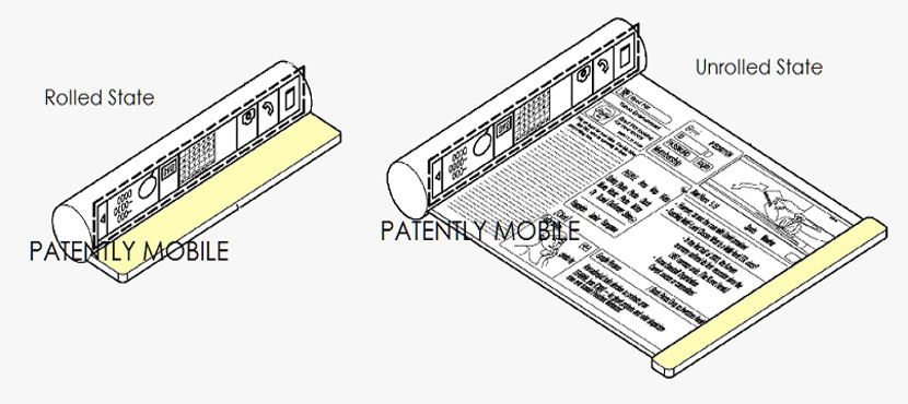 Samsung también tendrá un smartphone enrollable patente Samsung también tendrá un smartphone enrollable