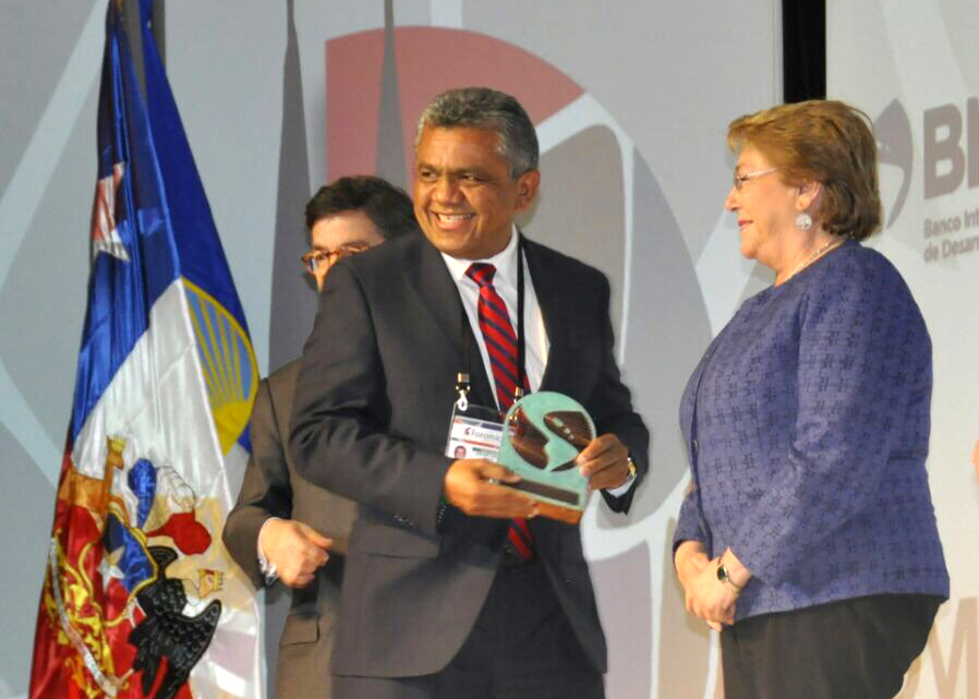 José Noel Zamora y Michelle Bachelet