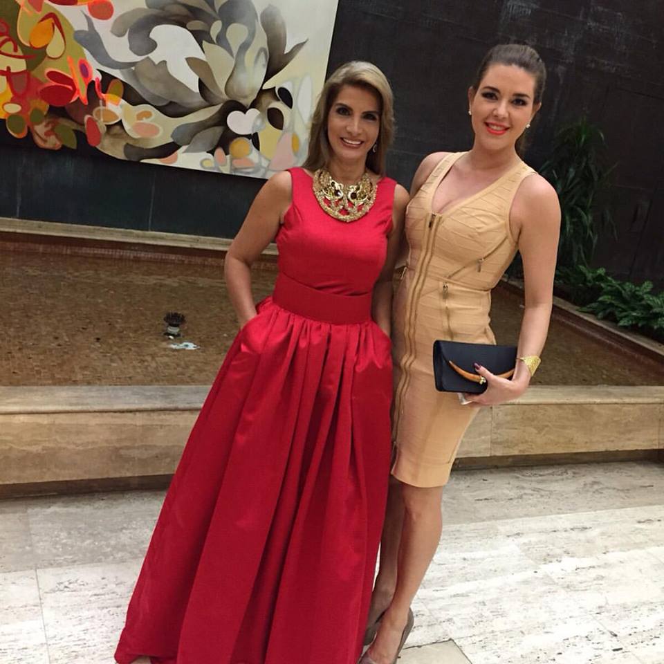 Con la ex Miss Universo Alicia Machado en Miami en la Gala de Mr. Model International