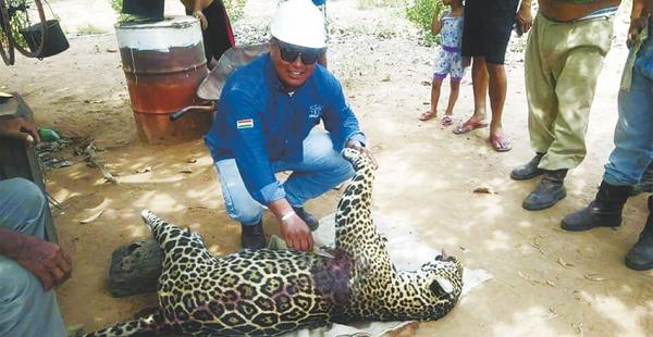 Las foto que presentó la Goberación como prueba de Humberto Masay con el jaguar