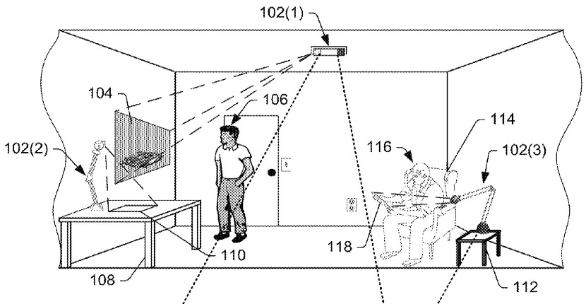 amazon ar patent 2015 12 02 01 Amazon patenta una sala de Realidad Virtual